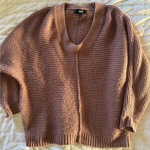 Mossimo Supply Co. Women's V-Neck Sweater in Mauve